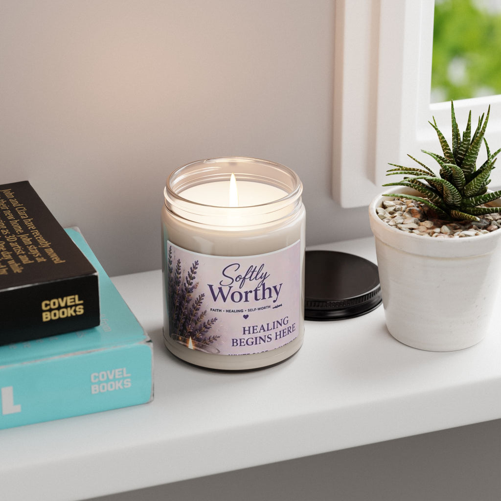 White Sage + Lavender Soy Wax  Candle, 9oz