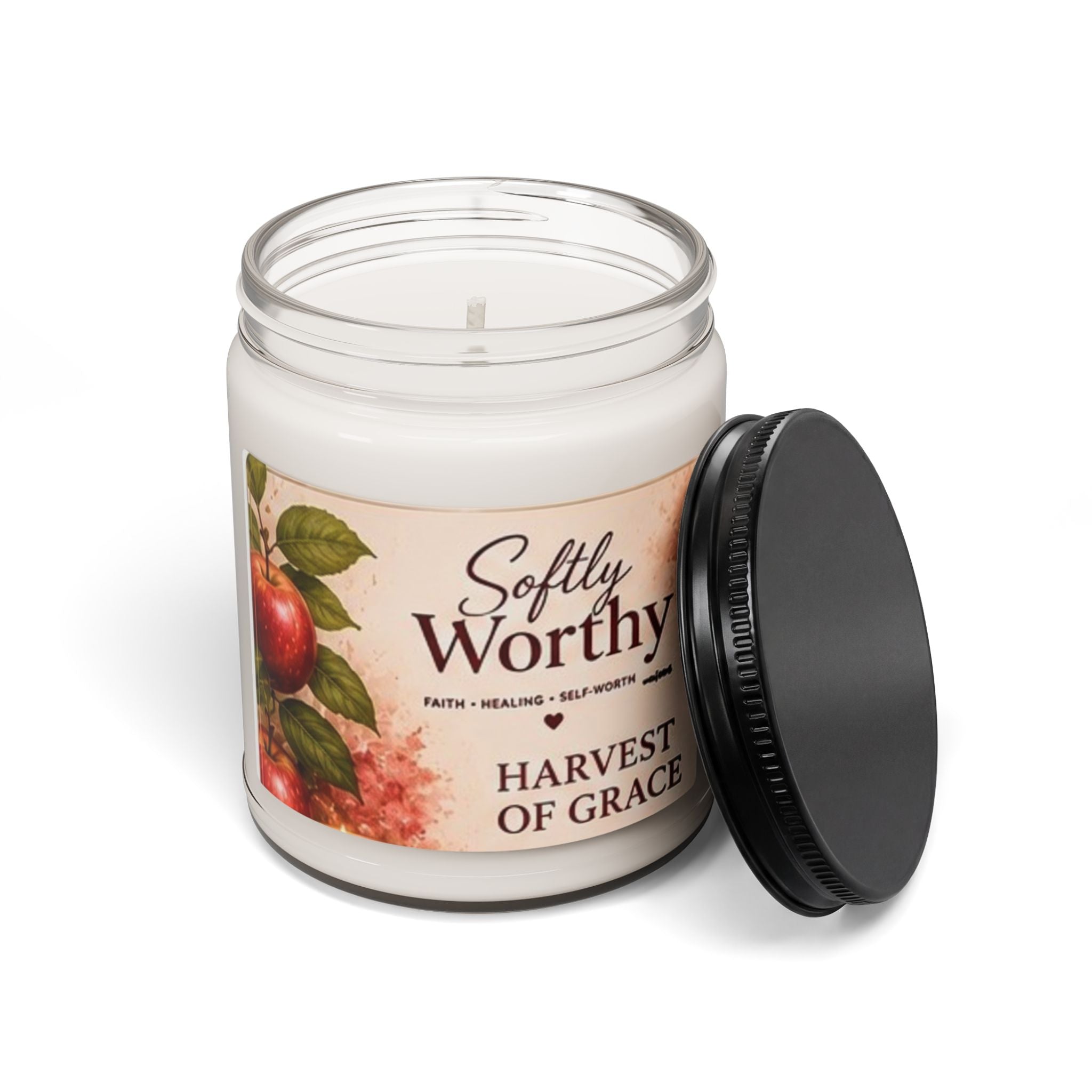 Soy Candle — Harvest of Grace "Softly Worthy" Scented Jar (9 oz)
